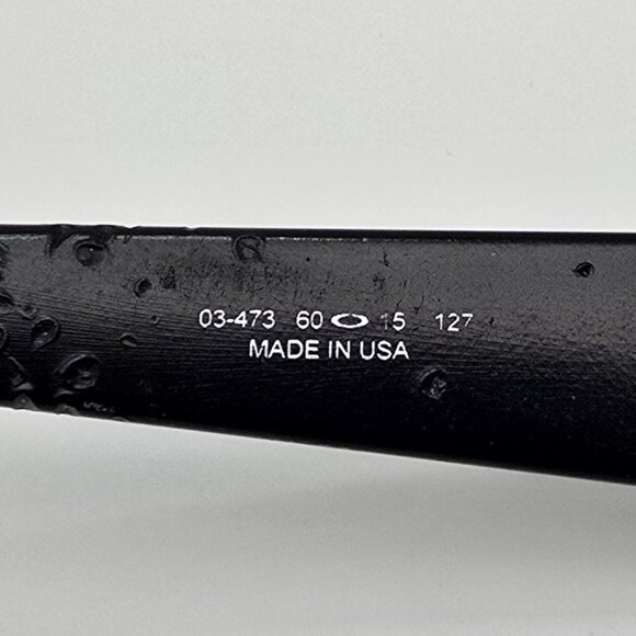 Oakley 03-473 Gascan Matte Black Frame Grey Lens Special Issue Sunglasses 60mm - Picture 8 of 14